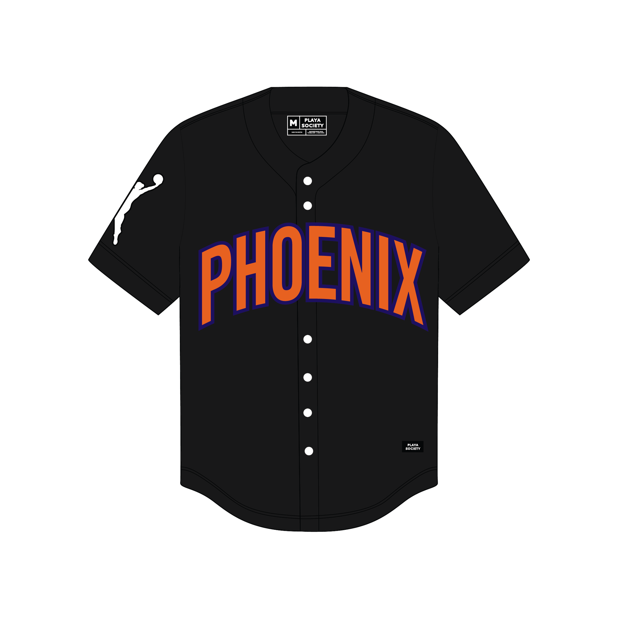 Playa Society Phoenix Mercury Baseball Jersey