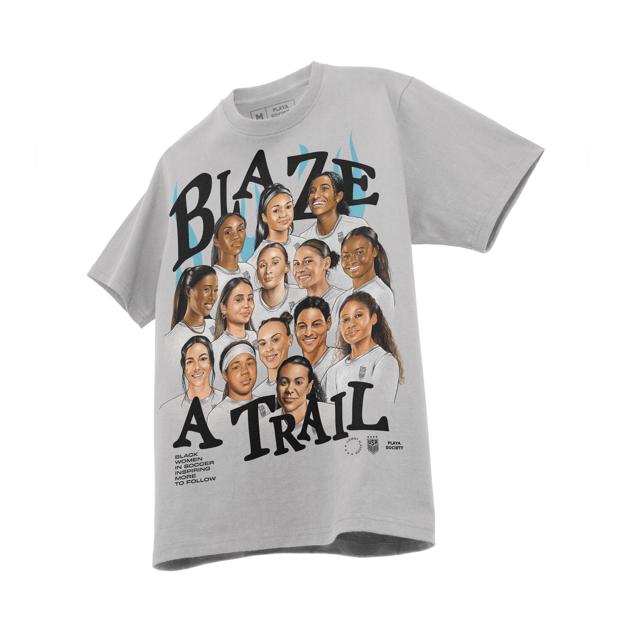 Playa Society USWNT BHM Blaze A Trail T-Shirt