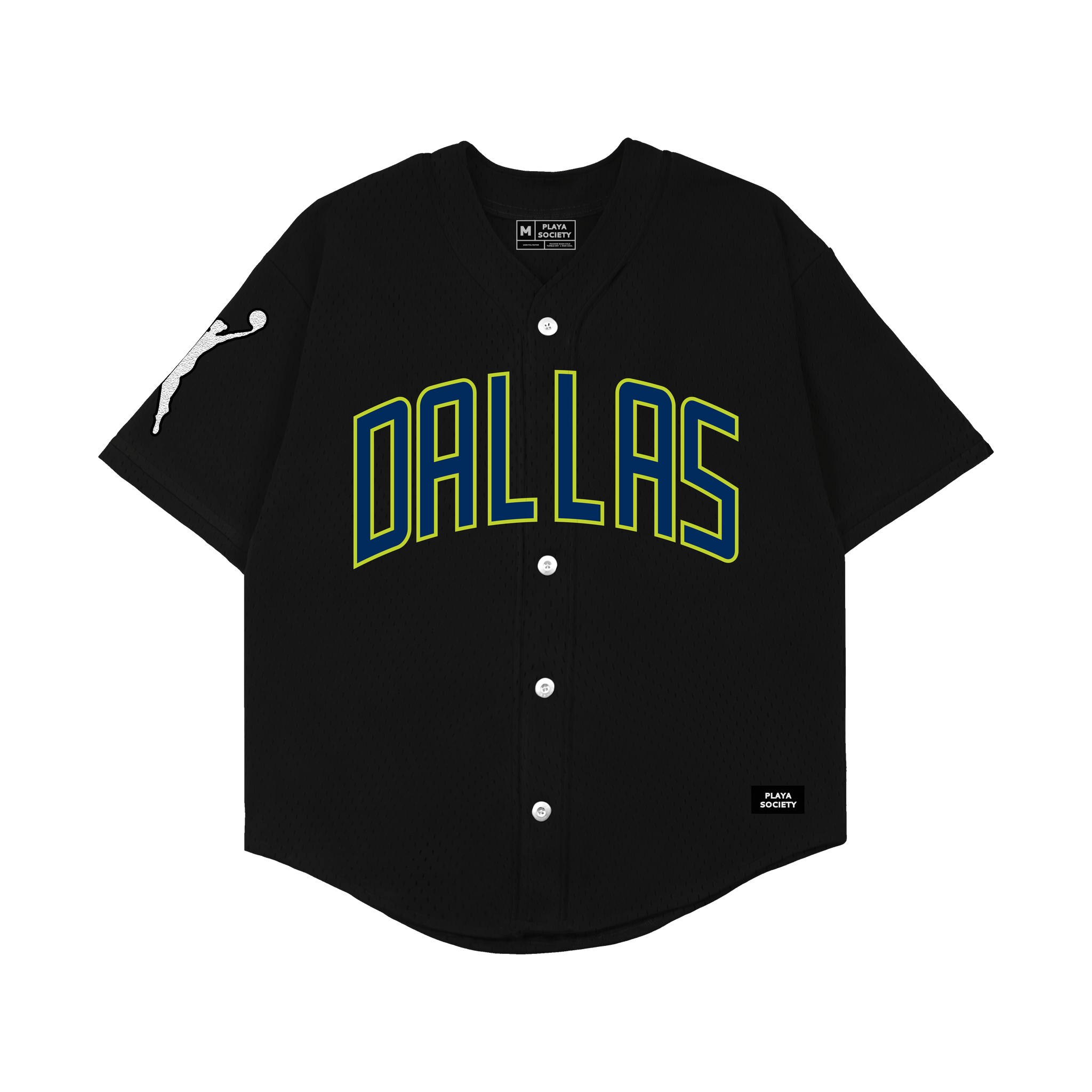 Playa Society Dallas Wings Baseball Jersey