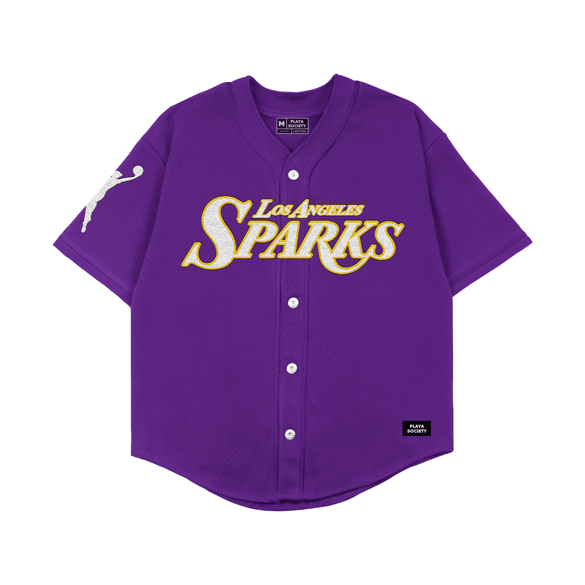 Playa Society Los Angeles Sparks Baseball Jersey