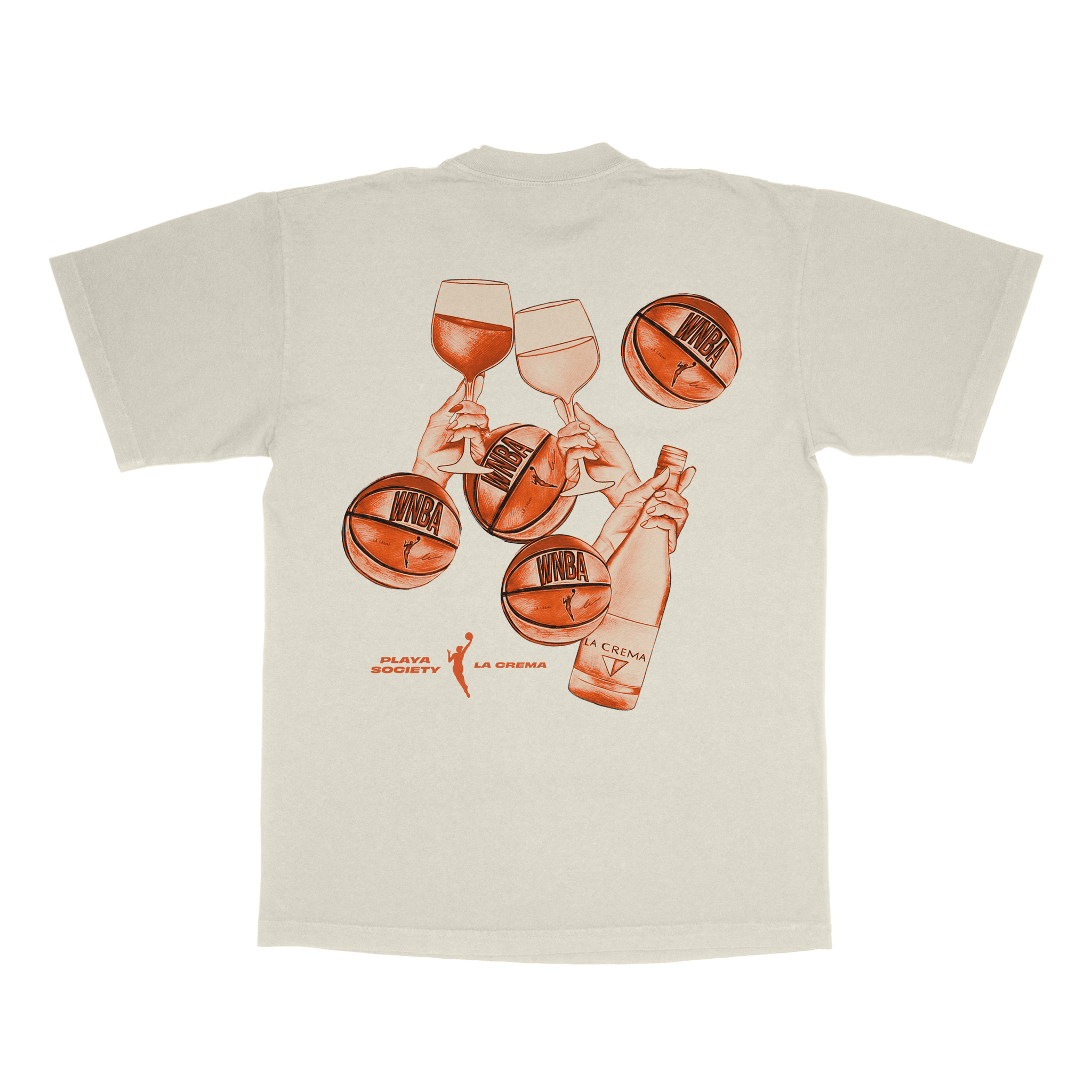 Playa Society x La Crema "Cheers to Women Winning"  WNBAT-Shirt