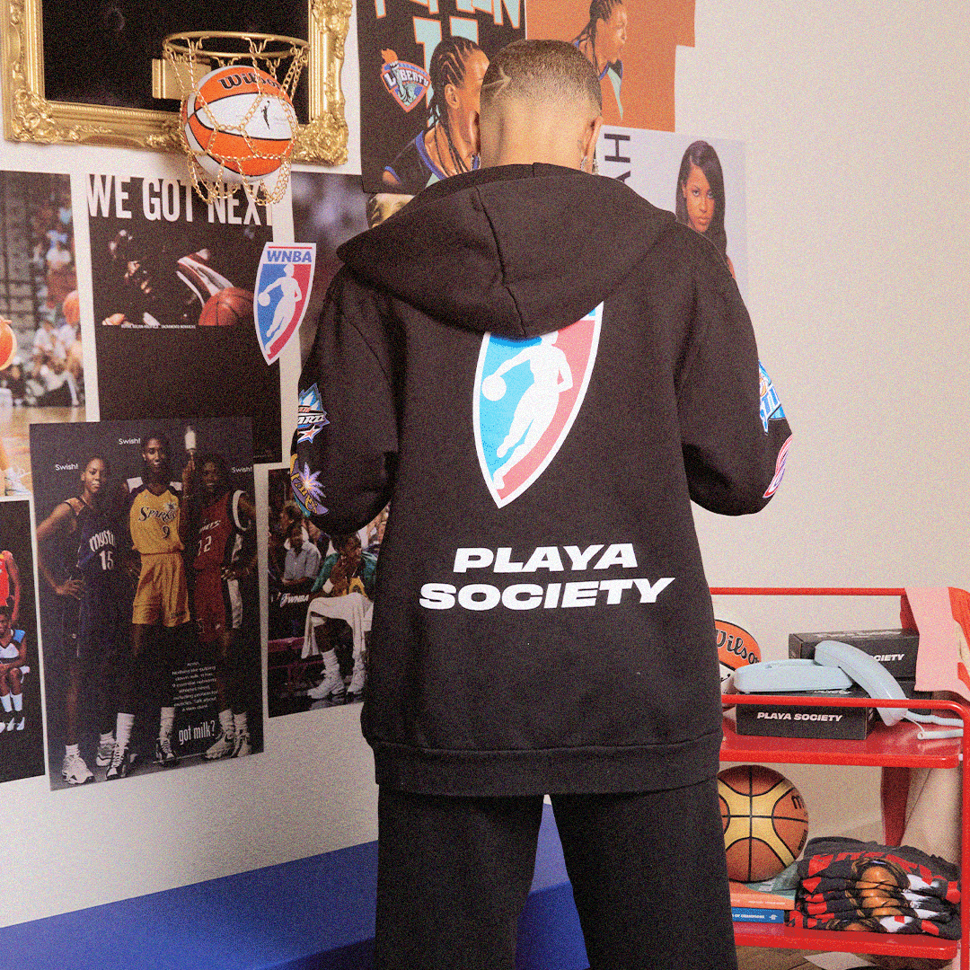 Playa Society WNBA Vintage Zip-up Hoodie