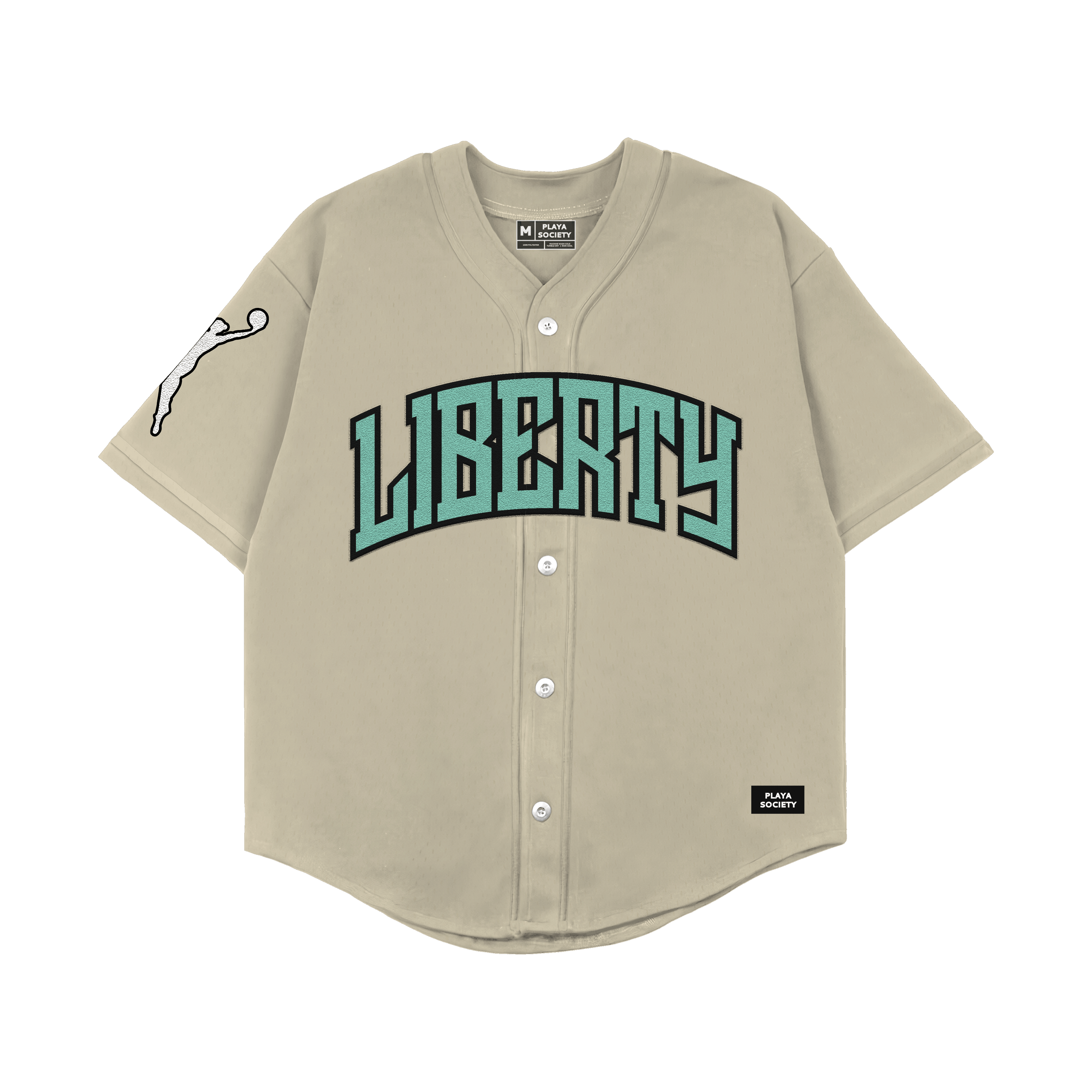 Playa Society 2026 New York Liberty Baseball Jersey