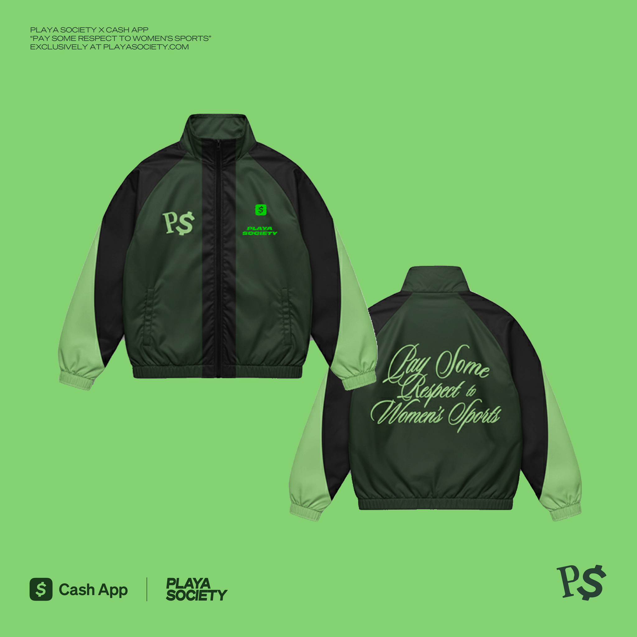 Playa Society x Cash App PSRTWS Heritage Track Jacket