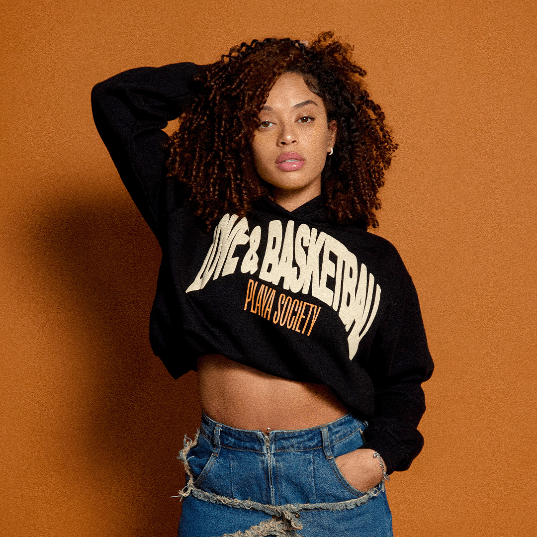 Playa Society X Love & Basketball Cropped Hoodie