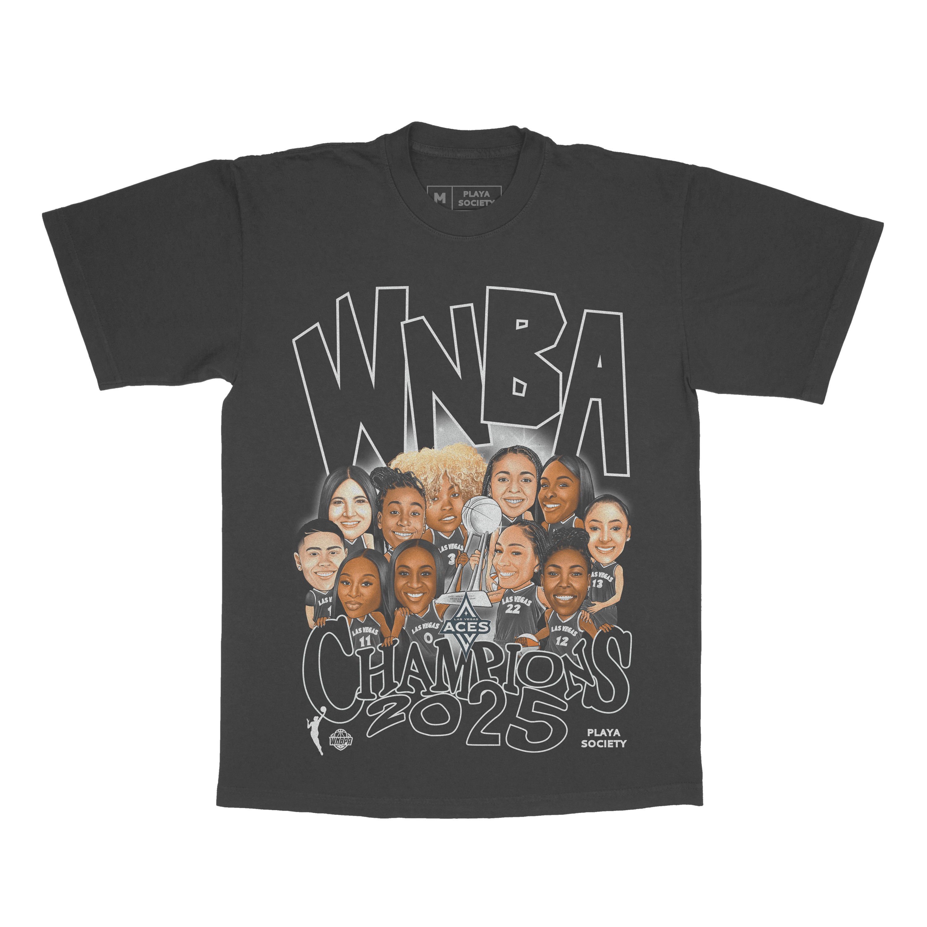 Playa Society 2025 WNBA Champs Roster T-Shirt