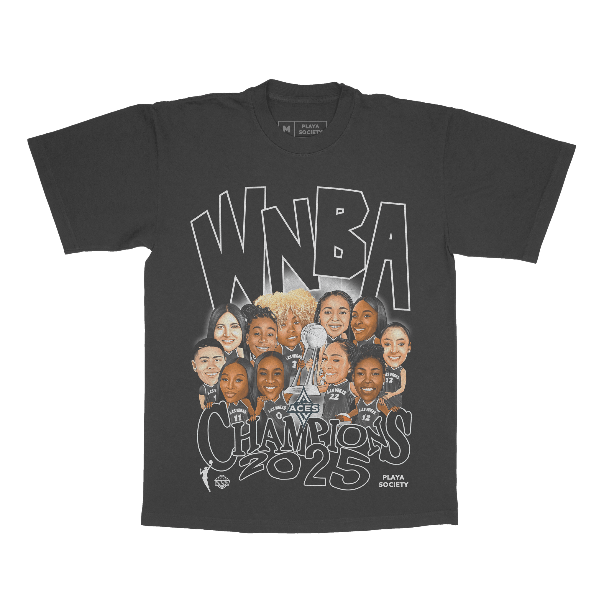 Playa Society 2025 WNBA Champs Roster T-Shirt