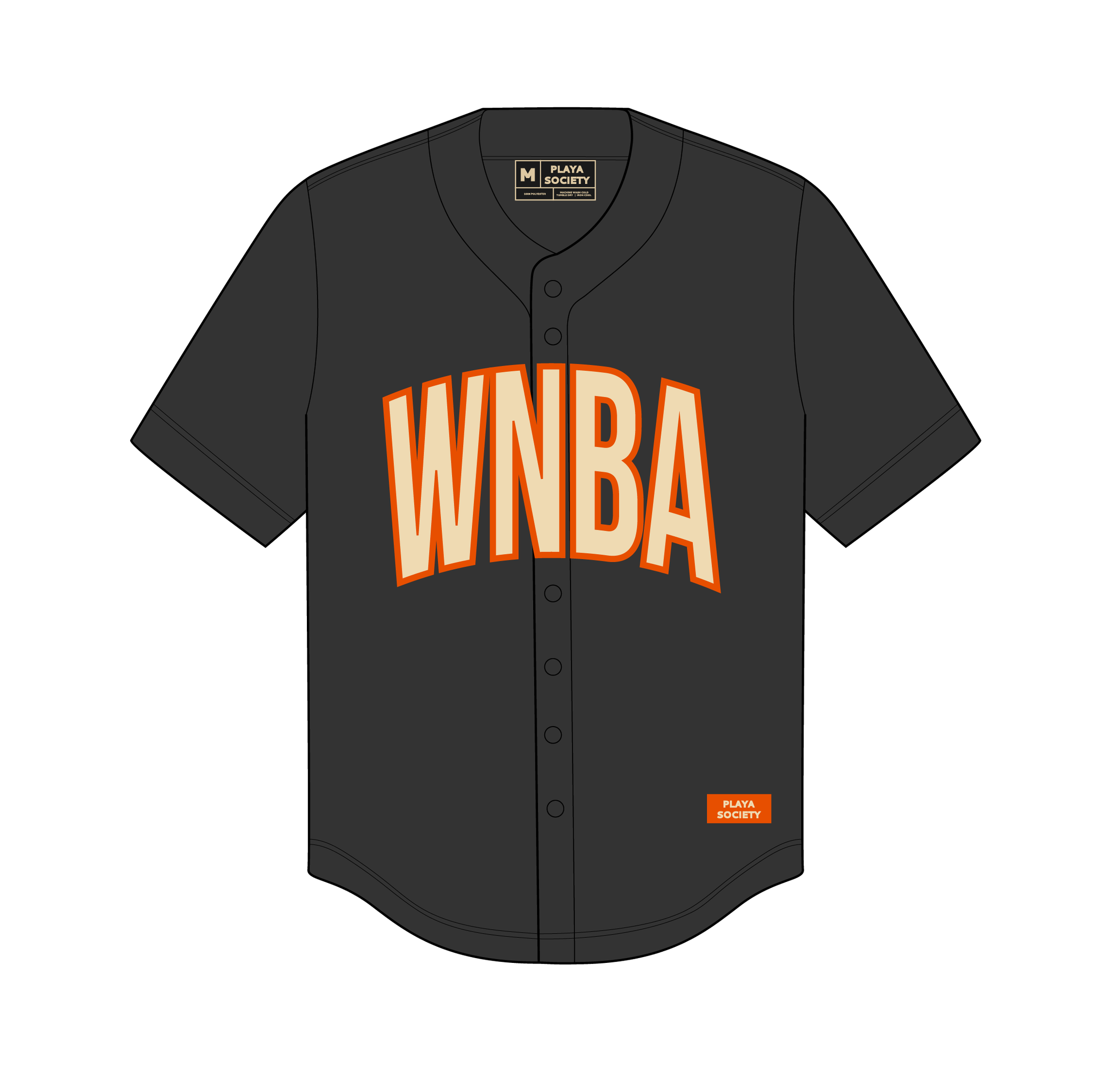 Playa Society WNBA Baseball Jersey