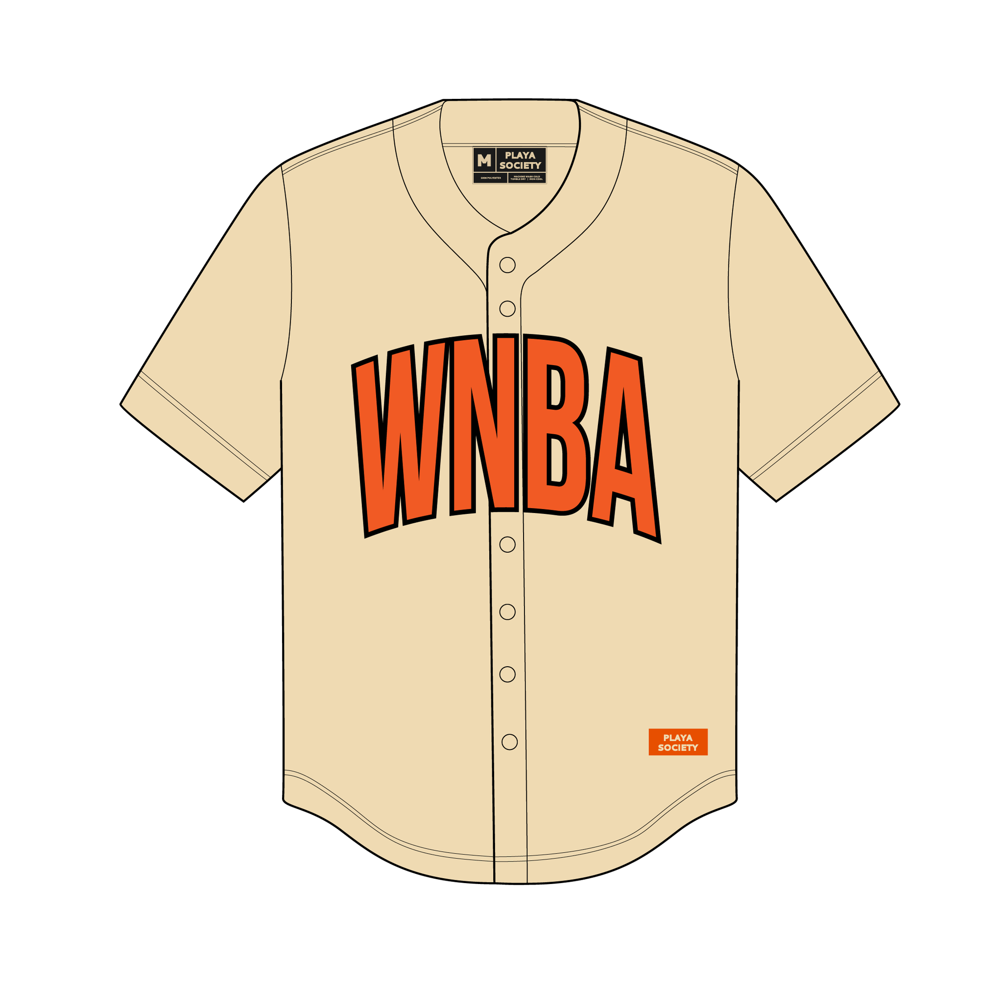 Playa Society WNBA Baseball Jersey