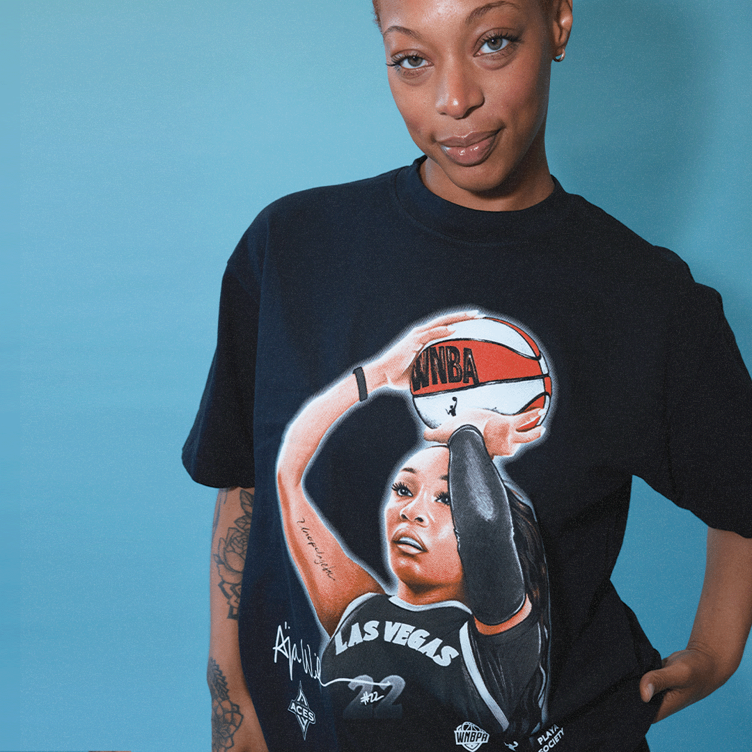 Playa Society A'ja Wilson Sketch T-Shirt